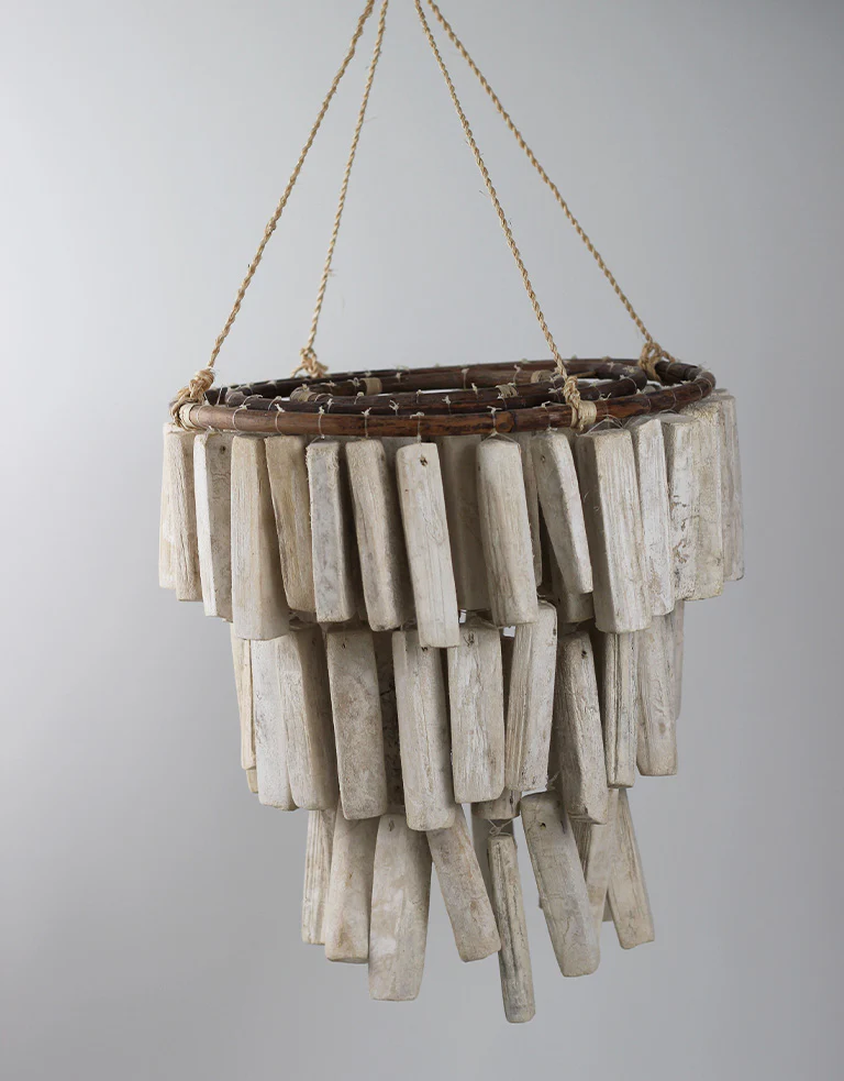 Chandelier - Driftwood, White, 30 cm Height, 30 cm width - Image 2
