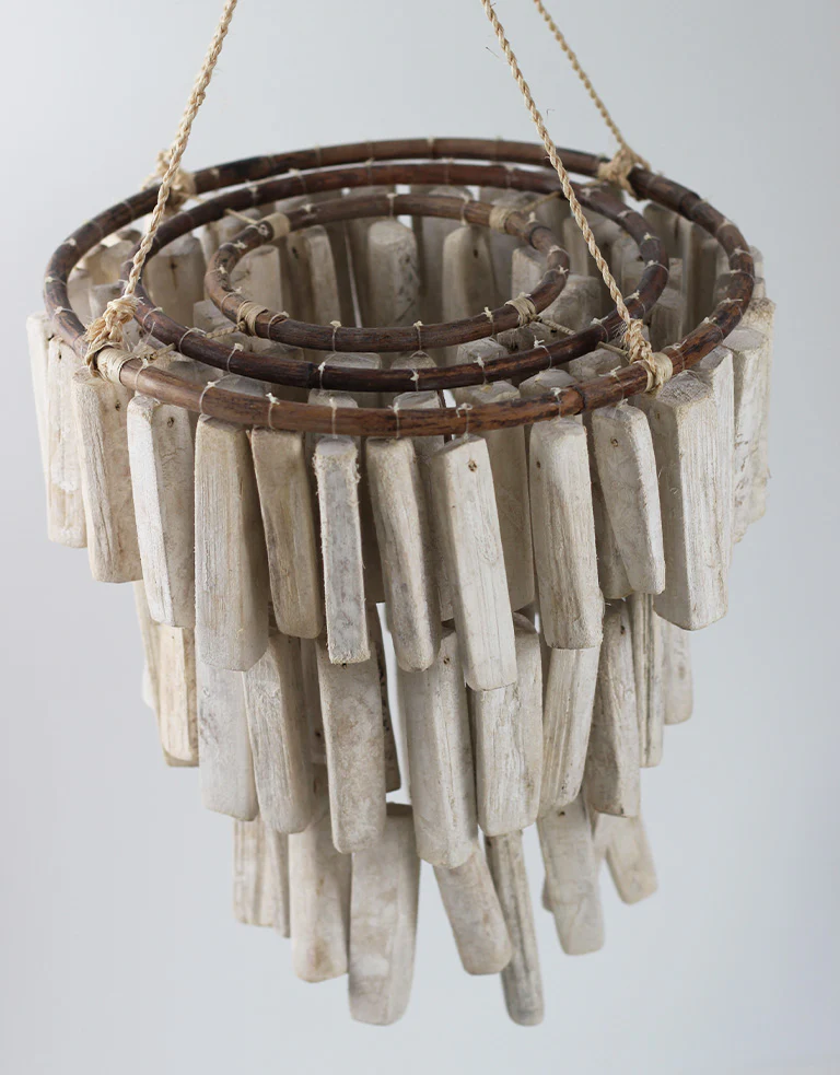 Chandelier - Driftwood, White, 30 cm Height, 30 cm width - Image 3
