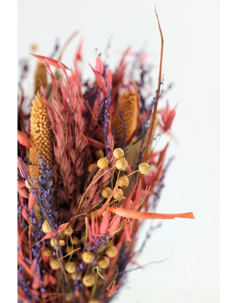 Dried Sheaf Bouquet - Harvest Pink Selection, 30 cm - Image 2