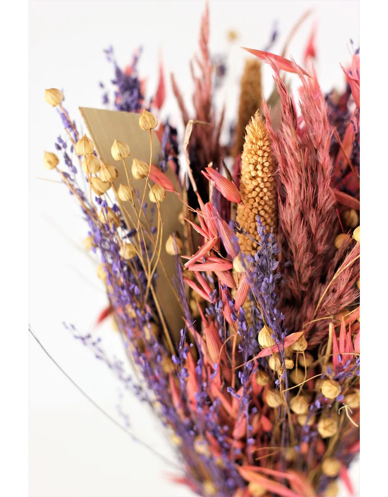 Dried Sheaf Bouquet - Harvest Pink Selection, 30 cm - Image 3