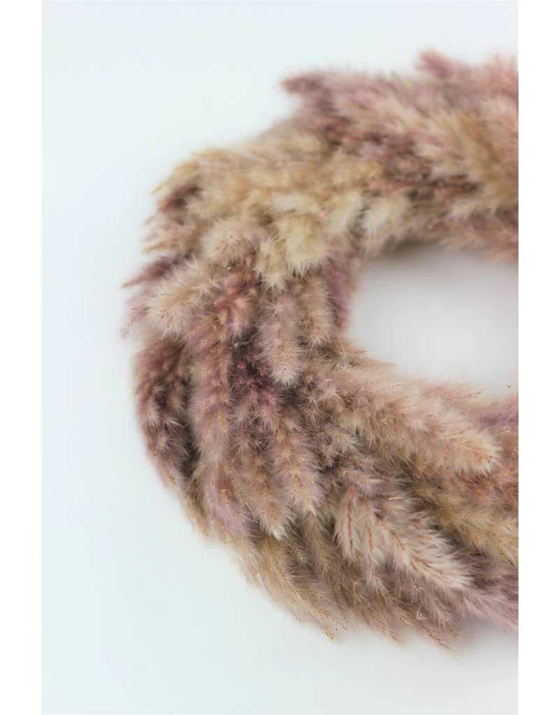 Dried Pampas Grass Wreath - Natural Selection, 30 cm (Door Wreath) - Image 4