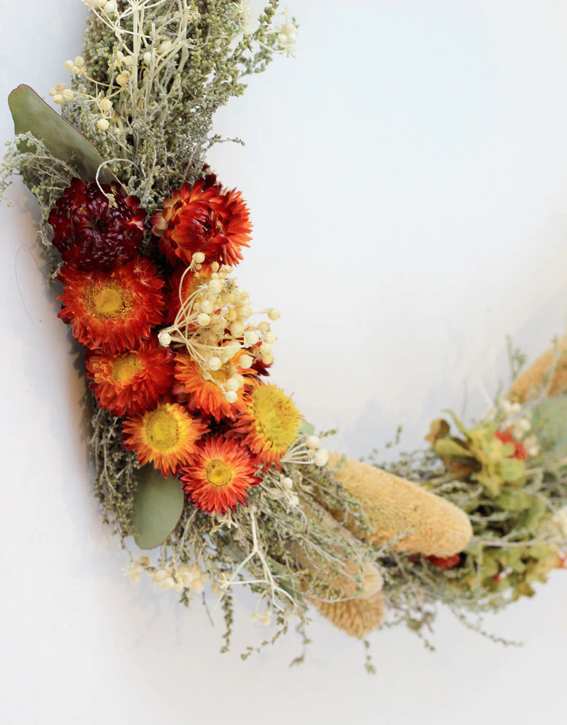 Deluxe Flower Hoop Wreath with Babala, 30 cm - Image 3