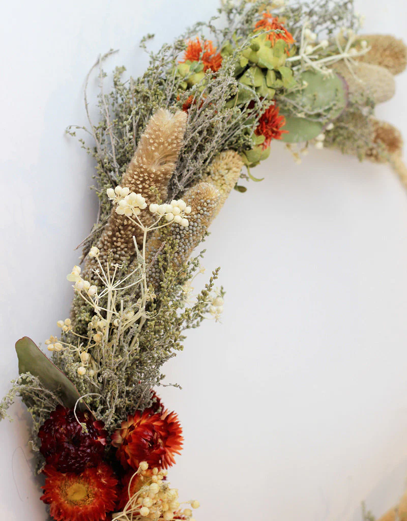Deluxe Flower Hoop Wreath with Babala, 30 cm - Image 4