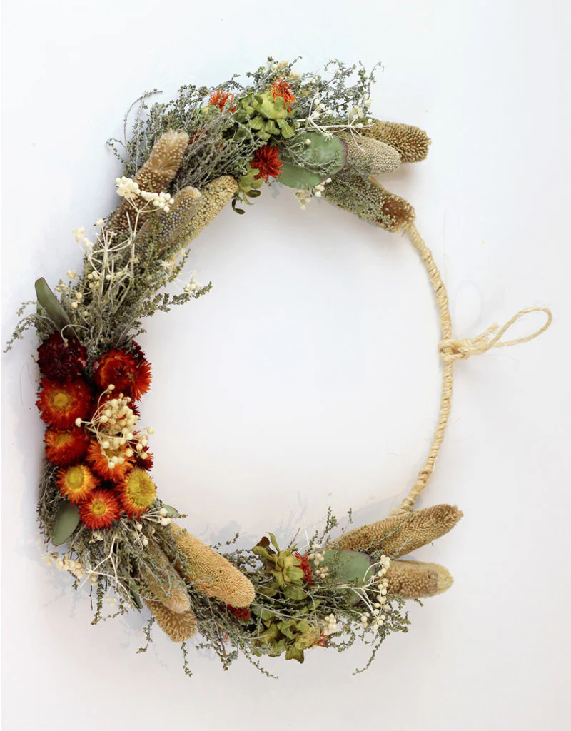 Deluxe Flower Hoop Wreath with Babala, 30 cm - Image 5