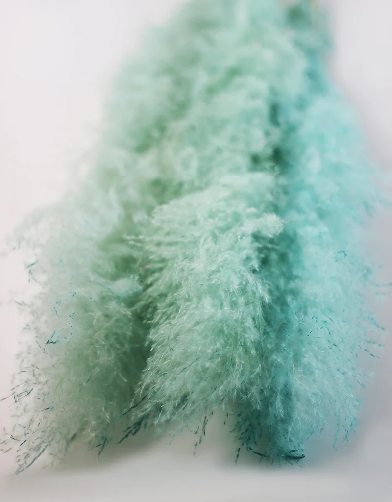 Fluffy Vibrant Dried Pampas Grass - 5 Stems, 110 cm length, Pastel Aqua Mix (Cortaderia) - Image 5