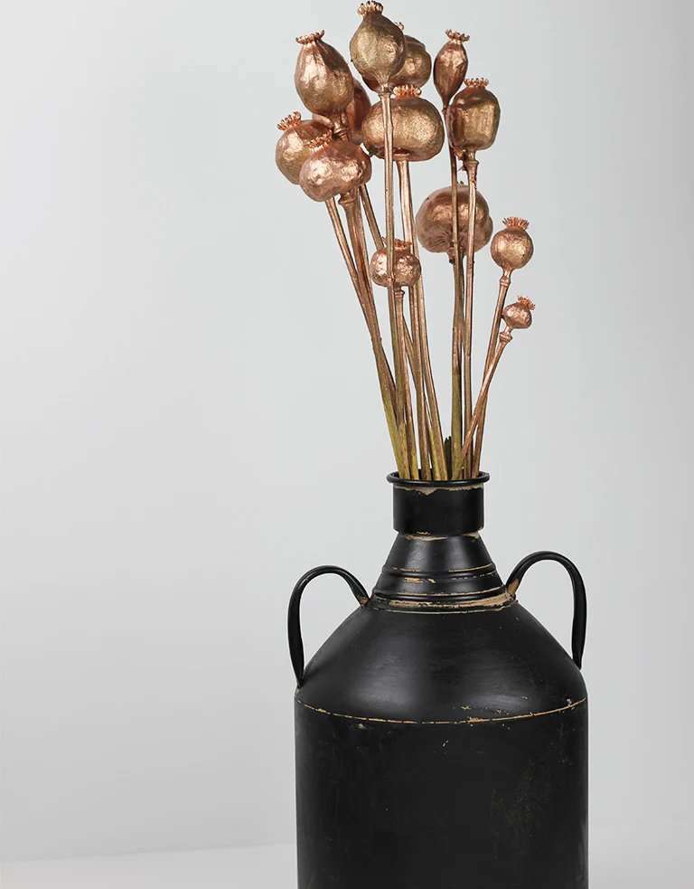 Vase Grunge - Antique Black, 34 cm height, 7 cm neck opening - Image 2