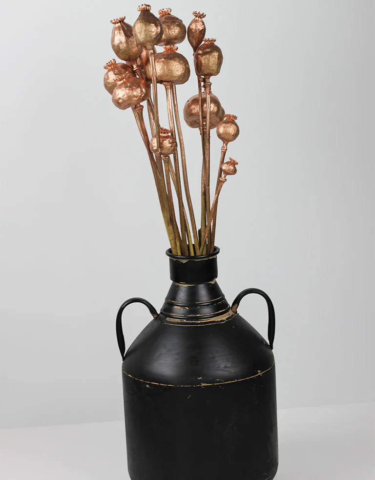 Vase Grunge - Antique Black, 34 cm height, 7 cm neck opening - Image 5