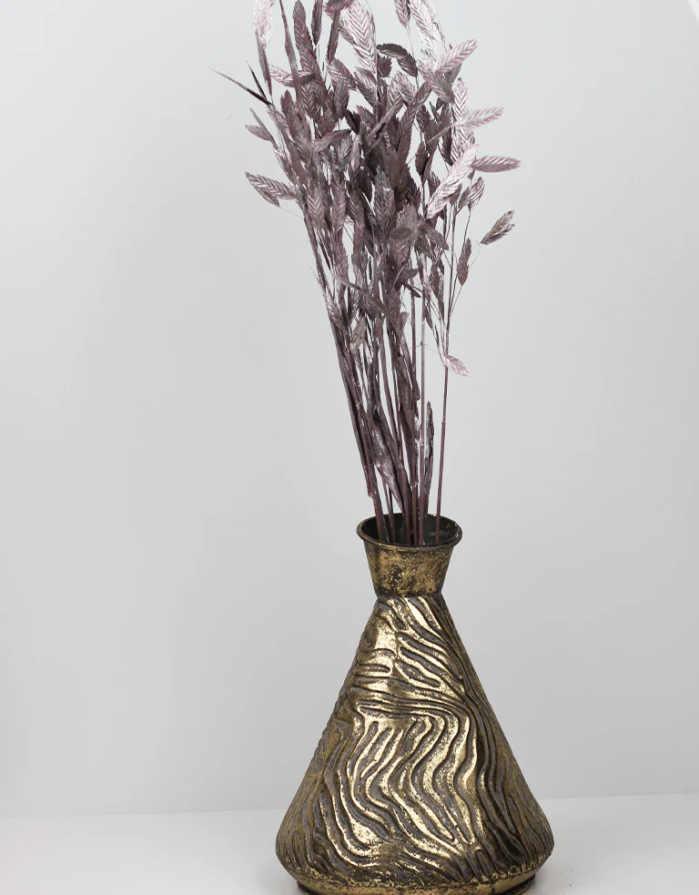 Vase Jibra - Medium, Antique Gold, Height 26 cm, Neck opening 9 cm - Image 3
